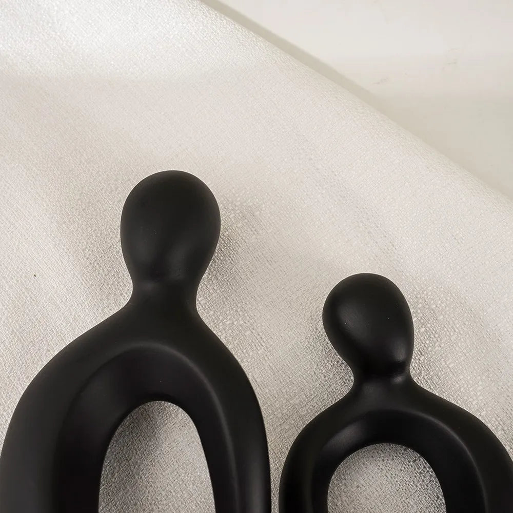 Vilead Harz Abstrakte Figuren Hochzeitsgeschenke Jahrestag Paar Statue Freund Freundin Liebespaar Figur Skulpturen Regal Pop