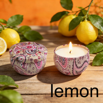 1 Pack Scented Aromatherapy Candles, Small Tin Can Aromatherapy Candles
