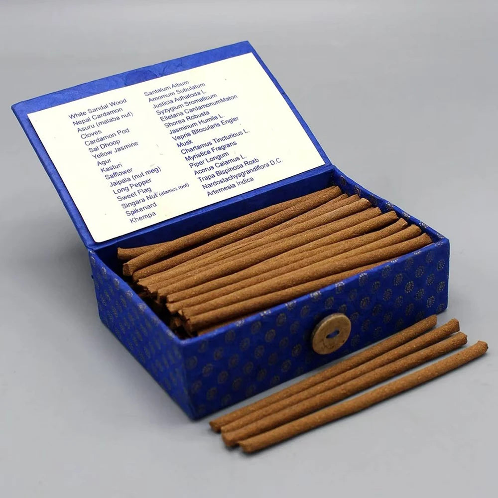 Nepal Kopan Monastery Incense – Handmade Herbal Sticks | Medicine Buddha, Wisdom Bliss & Green Tara