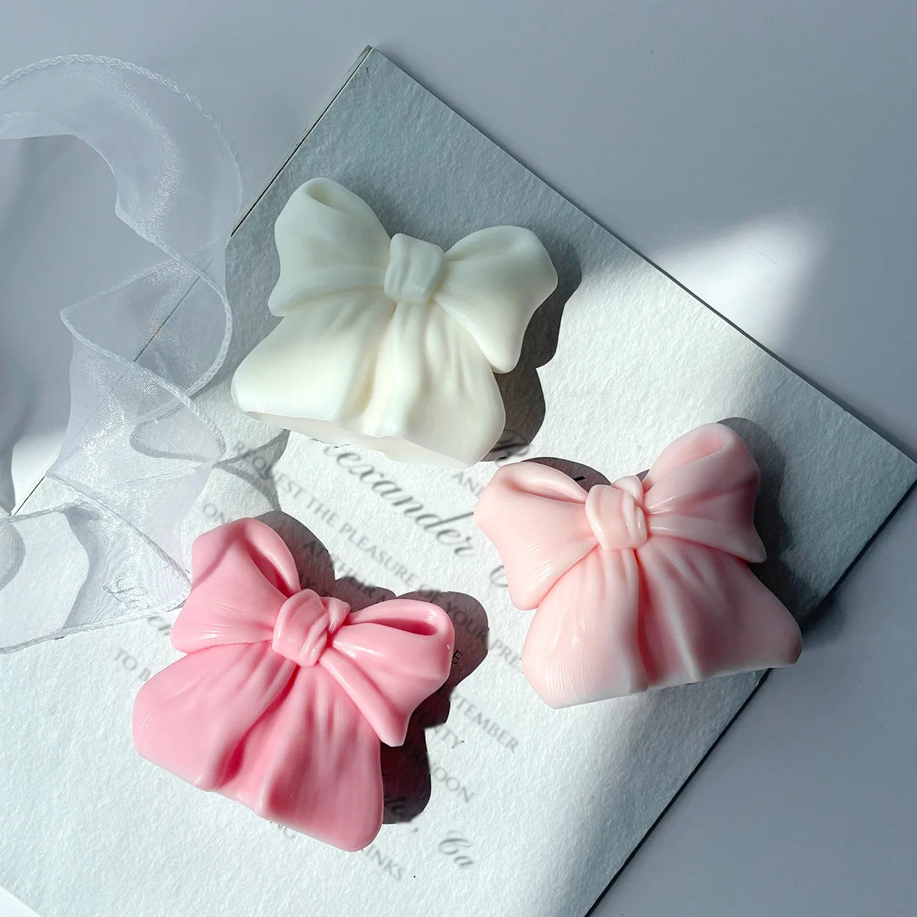 3D Bowknot Scented Candles Household Decoration Candle