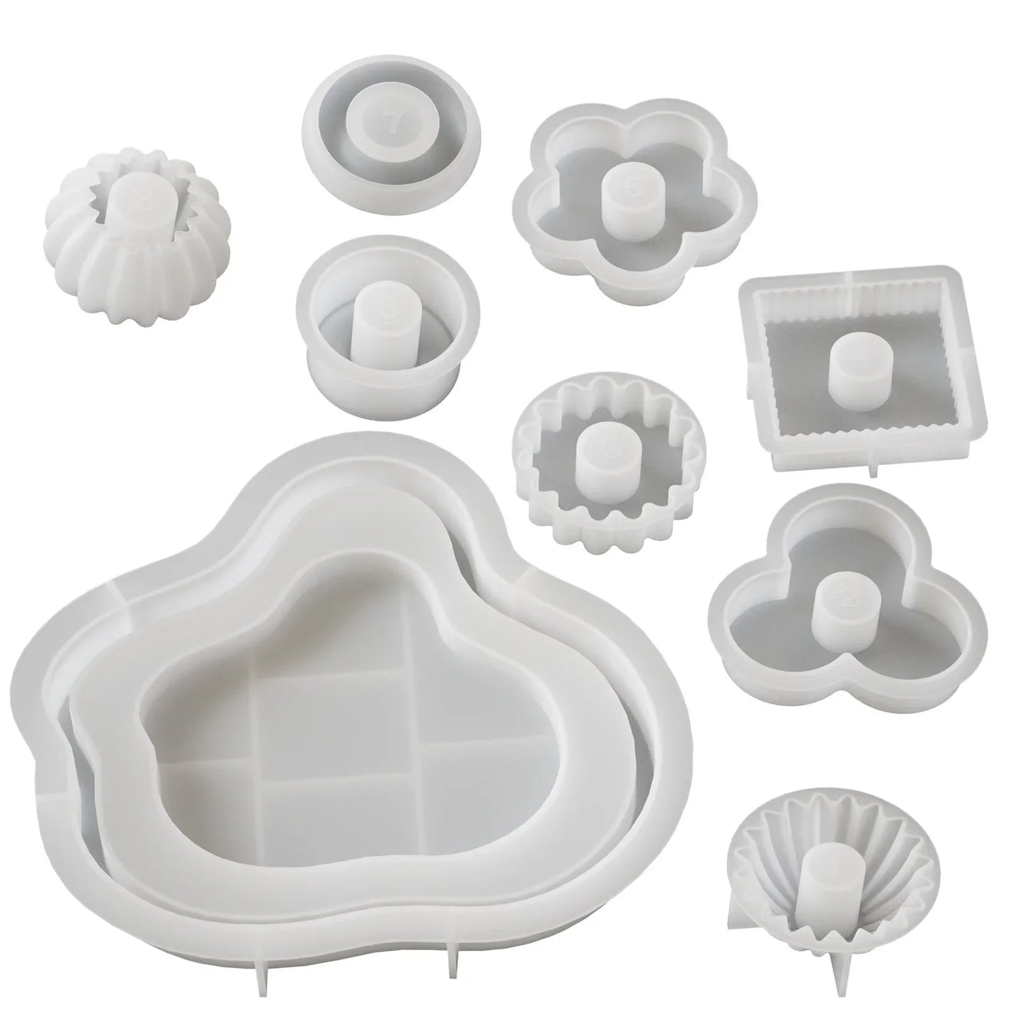 Stackable Layered Silicone Mold — Candle & Soap Making