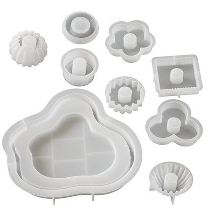 Stackable Layered Silicone Mold — Candle & Soap Making