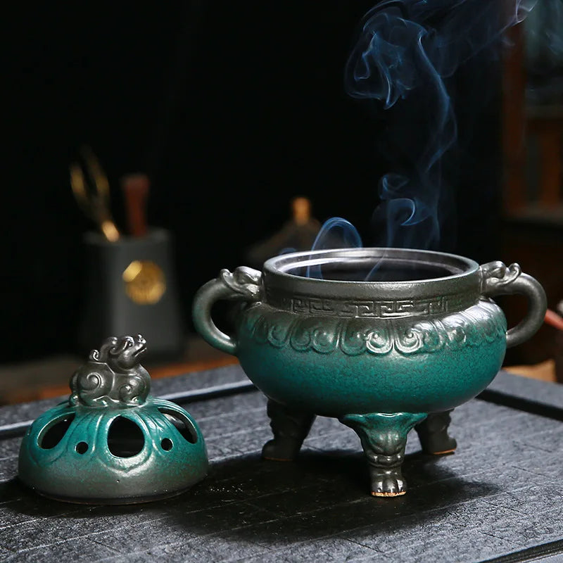 Antique Ceramic Chinese Incense Burner