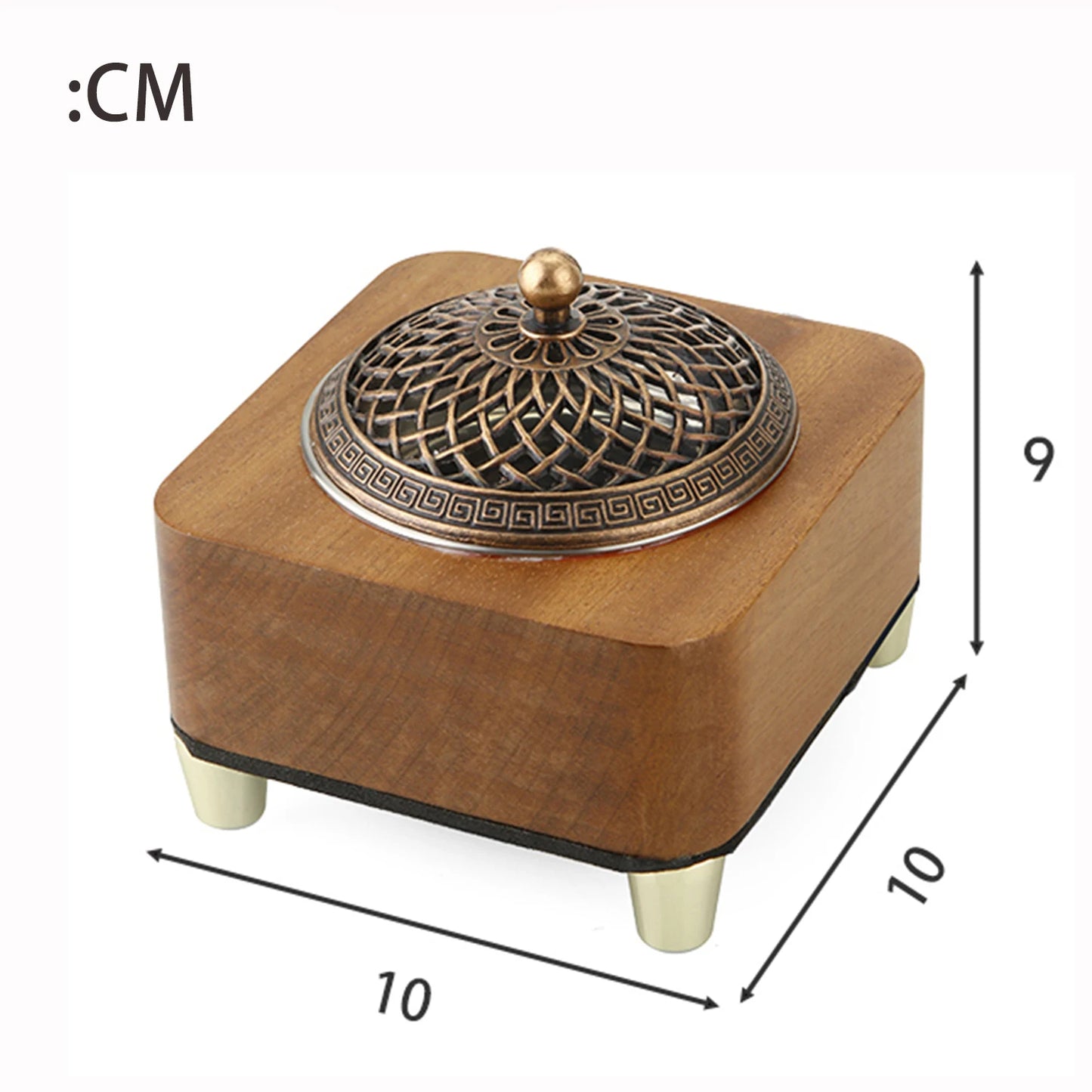Electronic Wooden Agarwood Incense Burner — Adjustable Timer