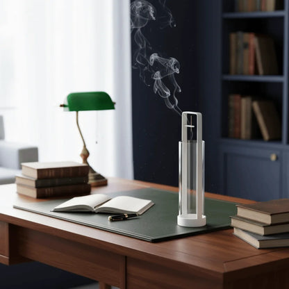 Upside-down Incense Burner Stand Detachable with Glass Backflow