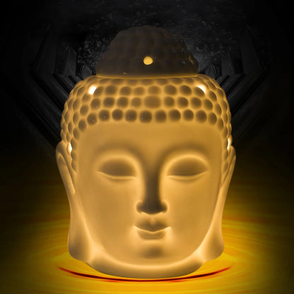 Ceramic Buddha Head Aromatherapy Oil Burner