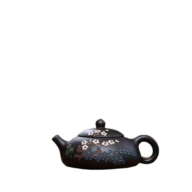 160ml Yixing Tea Pot Purple Clay Stone Scoop Teapot Chinese Famous Handmade Tea Set Kettle Teaware Custom Tea Ceremony Gift