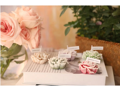 3D Carnation Flower Candle Home Decoration