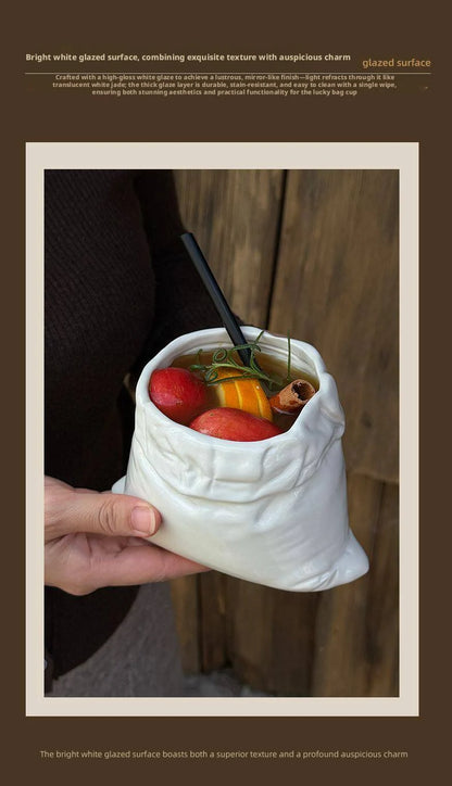 Burlap & Ceramic Coffee Mugs: Eccentric Handmade Cups, Unique Shapes & Niche Aesthetic