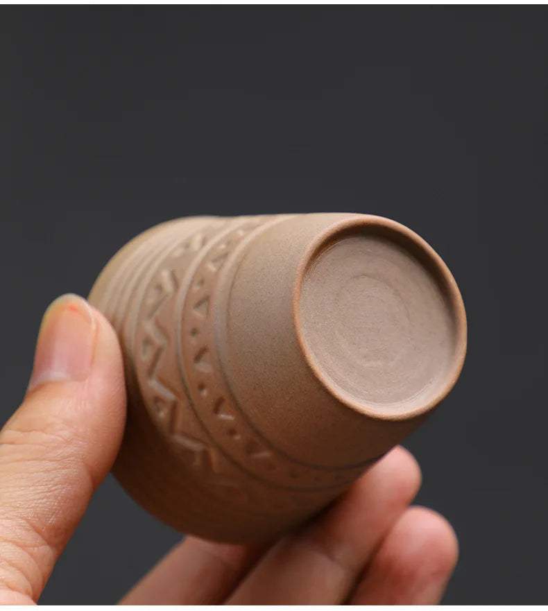 Saudi Arabian Coffee Cup Small Vintage Coarse Ceramic