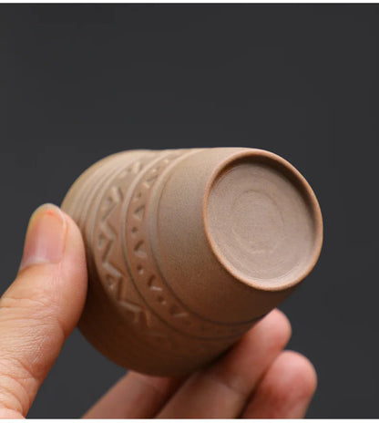 Saudi Arabian Coffee Cup Small Vintage Coarse Ceramic