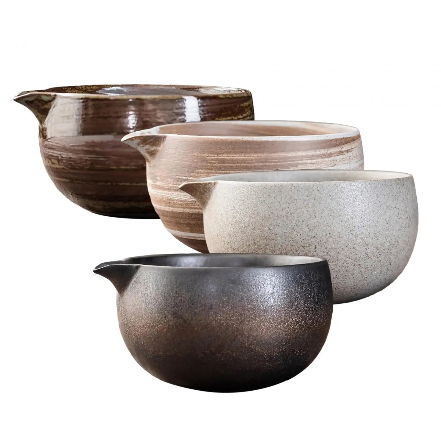 Porcelain Matcha Mixing Bowl 600ml for Japanese Tea Ceremony