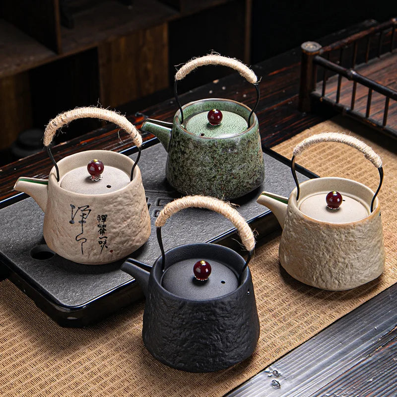 Retro Japanese Kungfu teapot ceramic tea set - Your Ritual Hub 