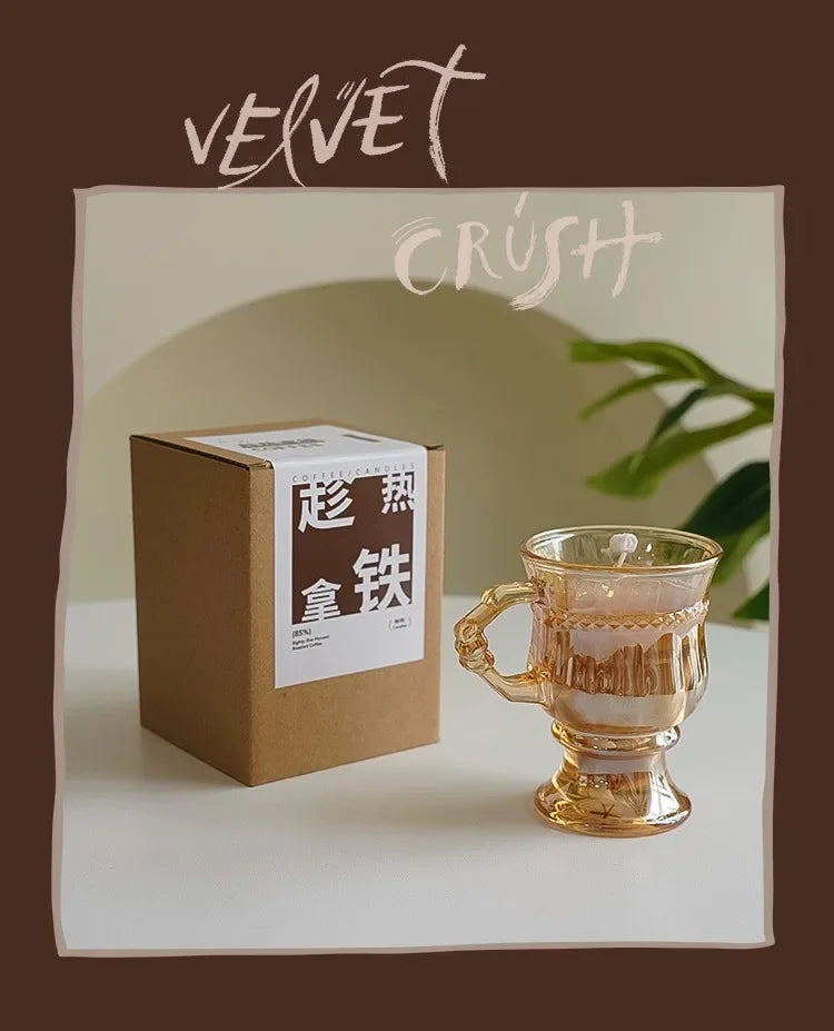 Kaffeformade doftljus i sojavax