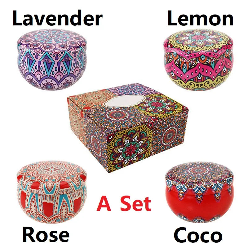 Vintage Floral Scented Soy Wax Candles - Your Ritual Hub 