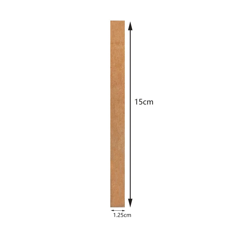50-Pack Wooden Candle Wicks — Multi-Size with Sustainer Tabs