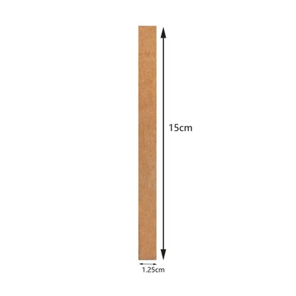50-Pack Wooden Candle Wicks — Multi-Size with Sustainer Tabs