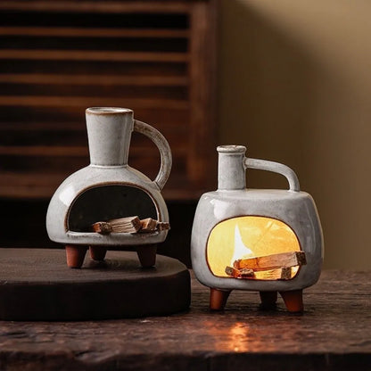 Retro Ceramic Sacred Wood & Sage Aromatherapy Burner