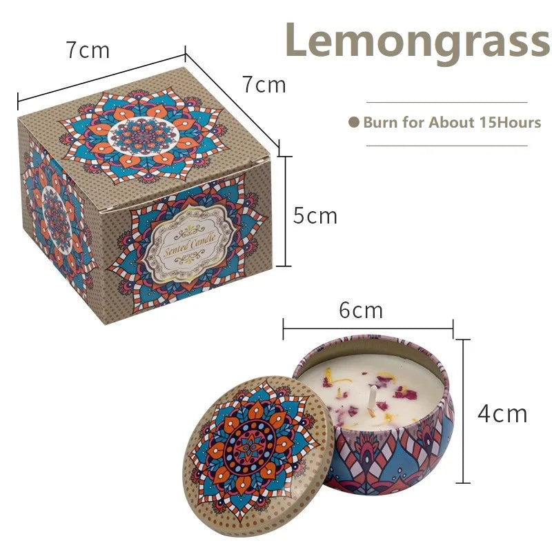 Vintage Floral Scented Soy Wax Candles - Your Ritual Hub 
