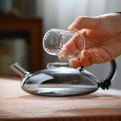 Scandinavian Glass Flower Tea Pot Set — Afternoon Tea