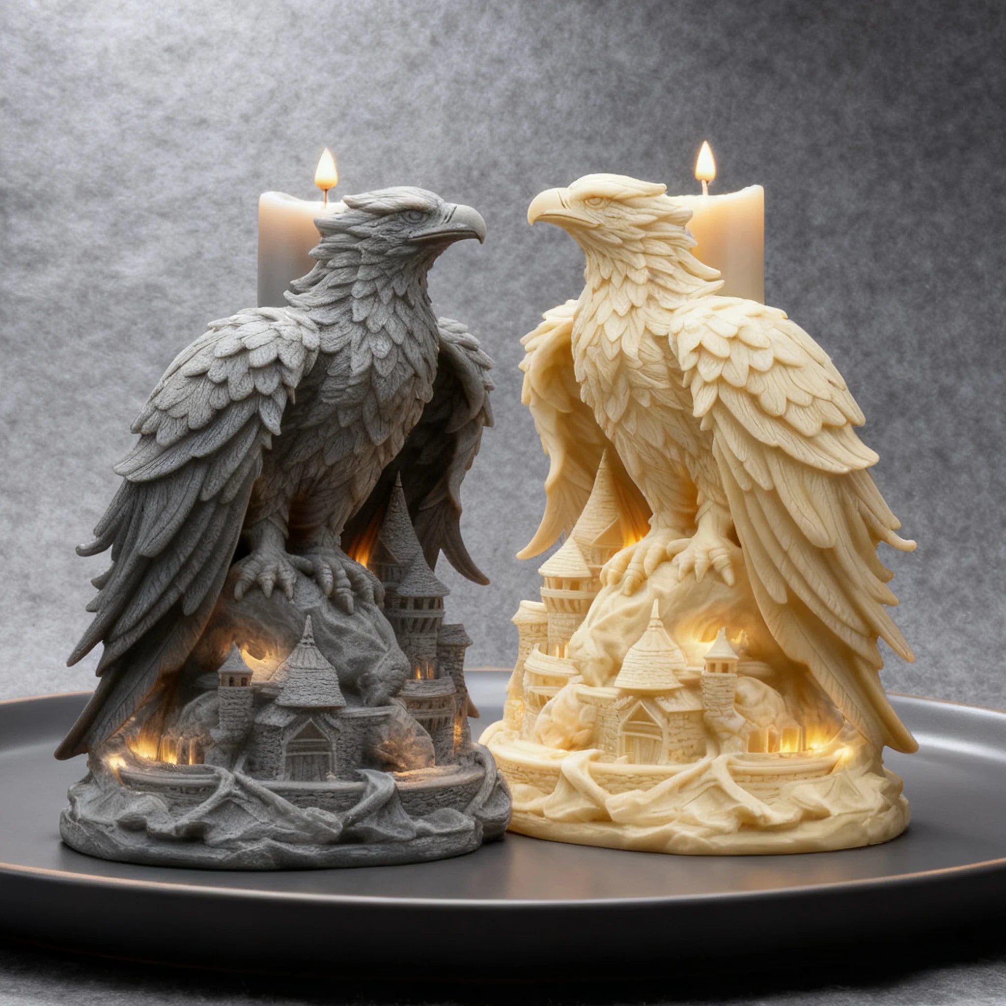 Eagle Castle Art Candle Mold - Your Ritual Hub 