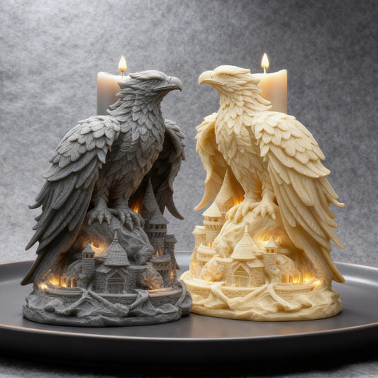 Eagle Castle Art Candle Mold