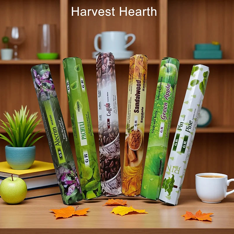 6 Sets of 120 Indian Incense Sticks Palo Santo Lavender Jasmine Meditation Fresh Air Scent Aroma Home Long-Lasting Fragrance - Your Ritual Hub 