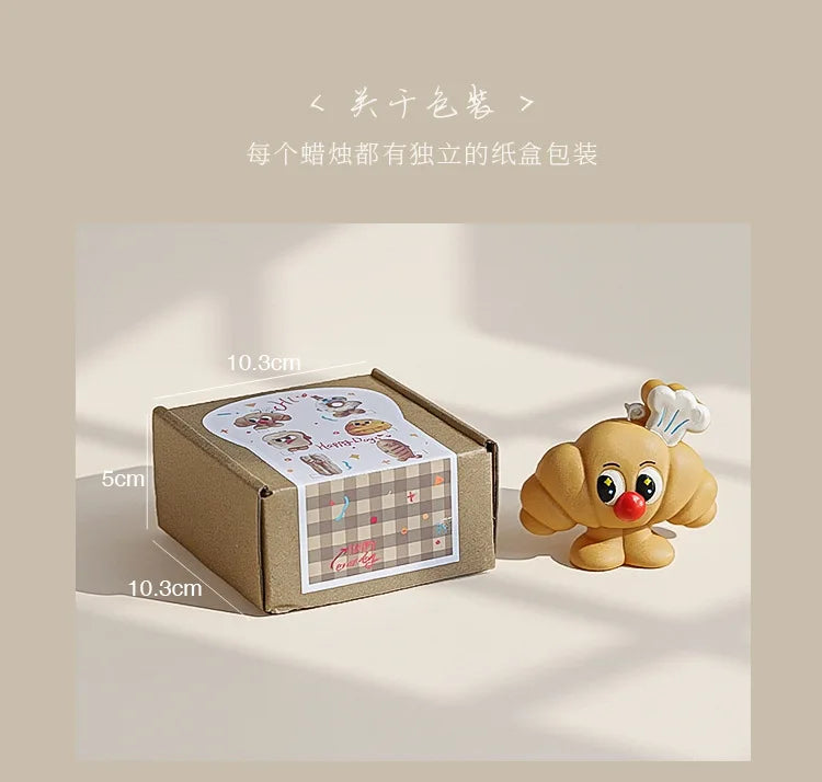 Bread-Shaped Scented Candles — Milk & Coffee Fragrance