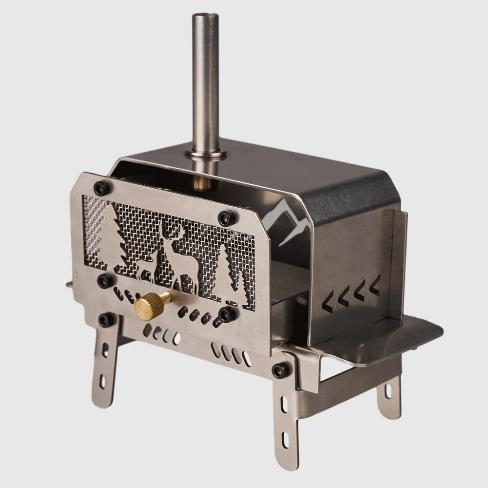 Stainless Steel Incense burners Detachable Burning Wood Stove