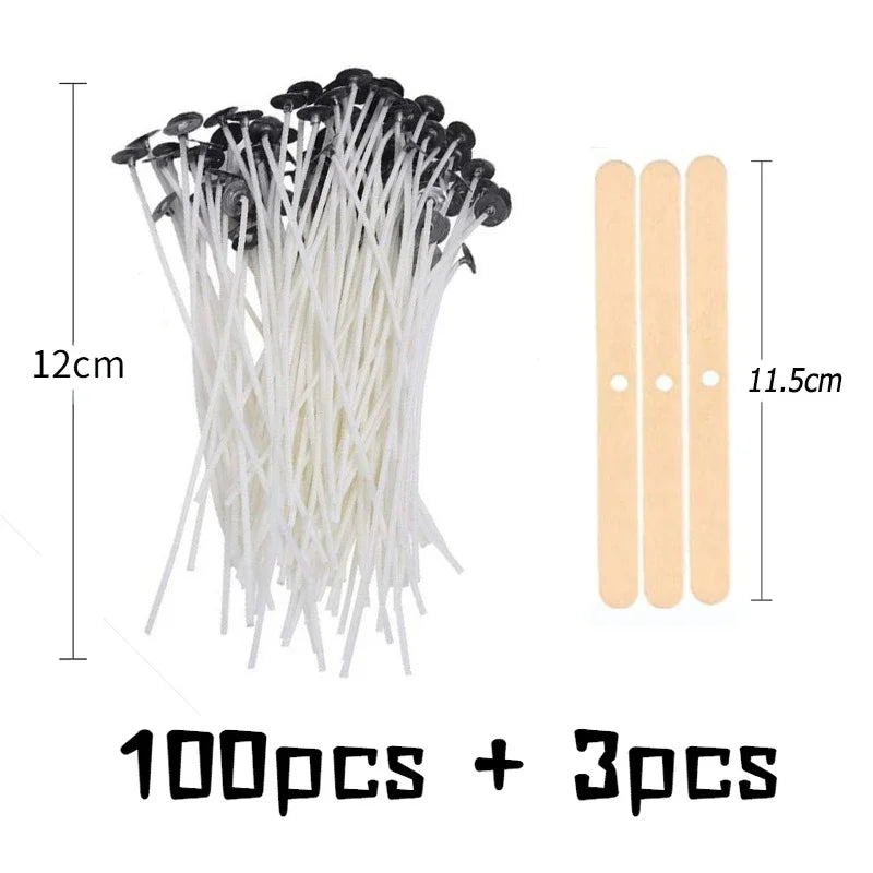103-Pack Smokeless Cotton Candle Wicks Set