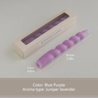 Spiral Long Stem Soy Wax Aromatherapy Candle