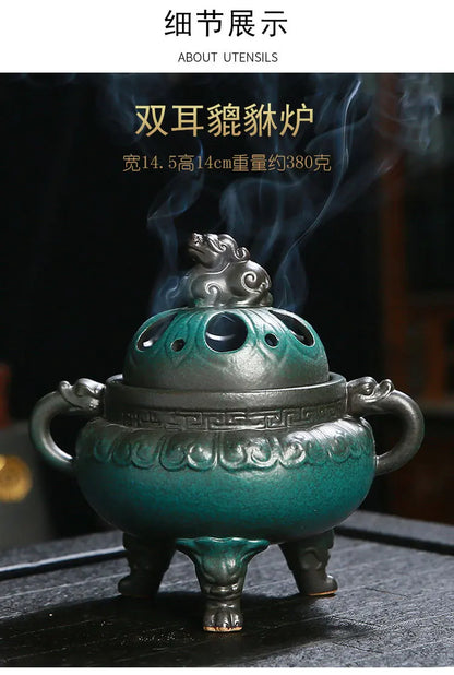 Antique Ceramic Chinese Incense Burner
