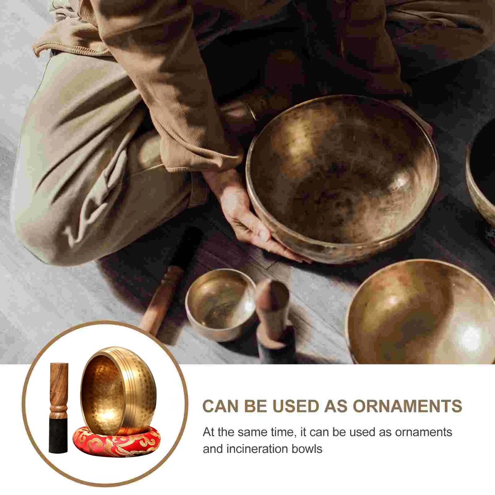 Tibetan Singing Bowl Set – Handcrafted Himalayan Sound Bowl for Meditation & Sound Healing