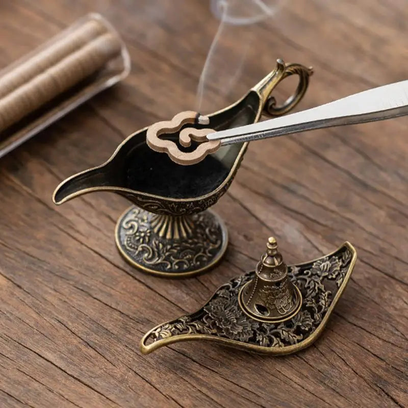 Small Antique Metal Arabic Incense Burner - Your Ritual Hub 