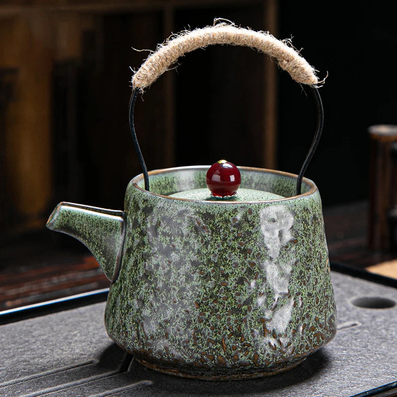 Retro Japanese Kungfu teapot ceramic tea set - Your Ritual Hub 