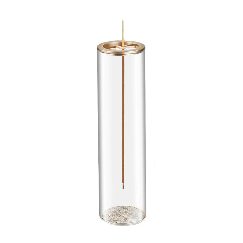 Modern Glass Incense Burner with Ash Catcher