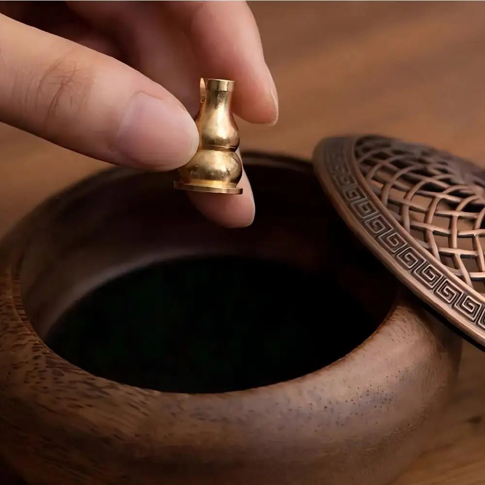 Solid Wood Pan Incense Burner Tray - Your Ritual Hub 