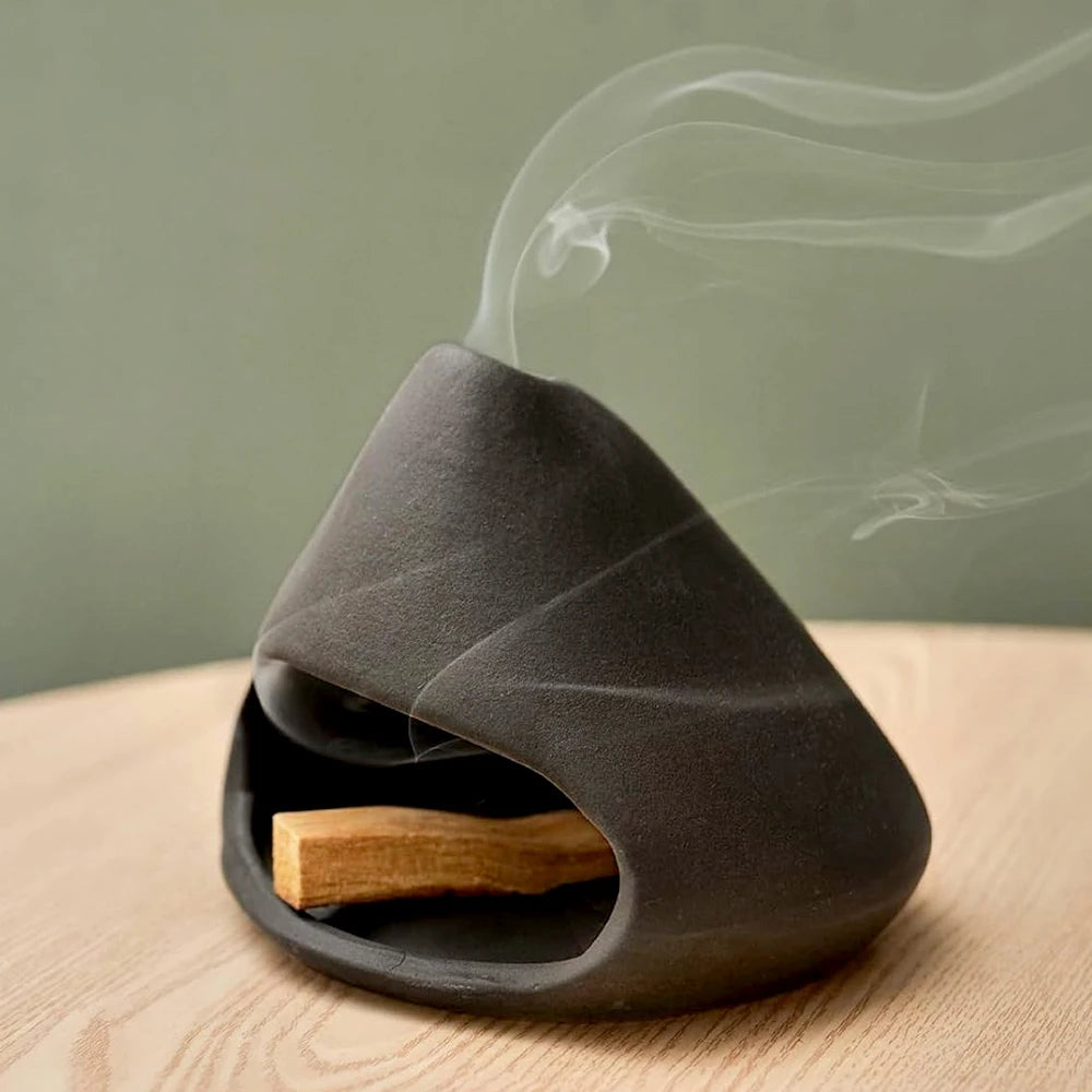 Handcrafted Ceramic Palo Santo & Sage Bowl Burner - Your Ritual Hub 