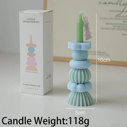 Stackable Geometry Scented Soy Wax Candle