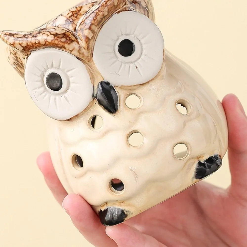 Ceramic Owl Aromatherapy Stove Eco-Friendly Heat Resistant Incense Candle - Your Ritual Hub 