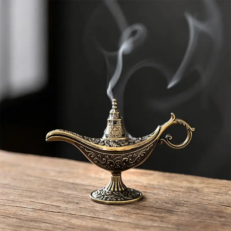 Small Antique Metal Arabic Incense Burner - Your Ritual Hub 