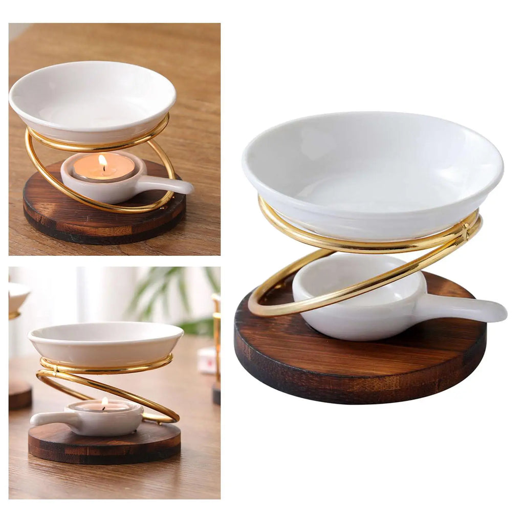 Aroma Oil Burner & Wax Melt Warmer with Candle Spoon - Your Ritual Hub 