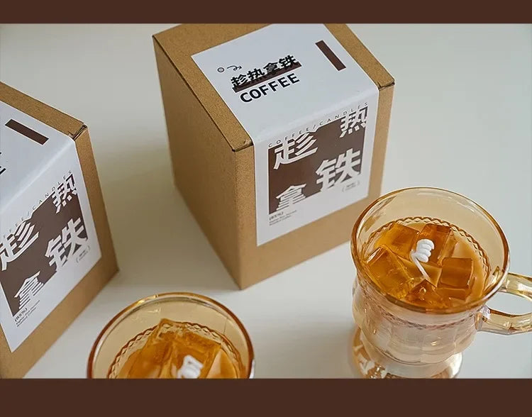 Kaffeformade doftljus i sojavax