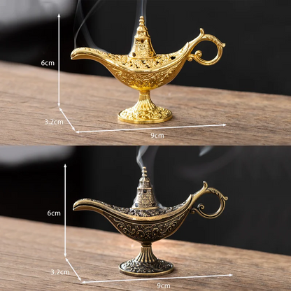 Small Antique Metal Arabic Incense Burner