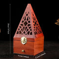 Pine incense burner antique Wooden - Your Ritual Hub 
