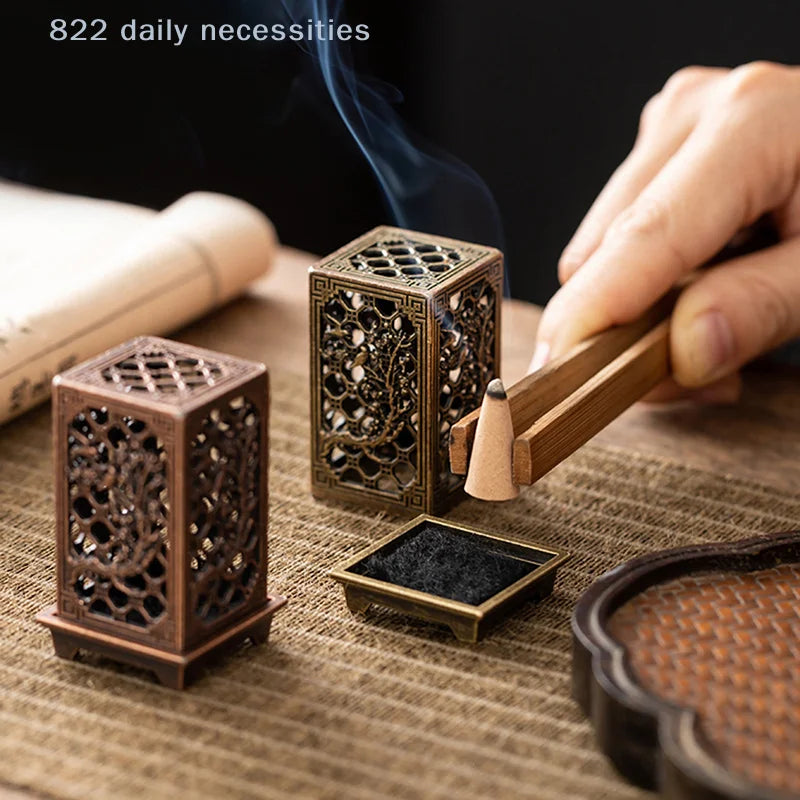 Metal Incense Holder Square Vertical - Your Ritual Hub 