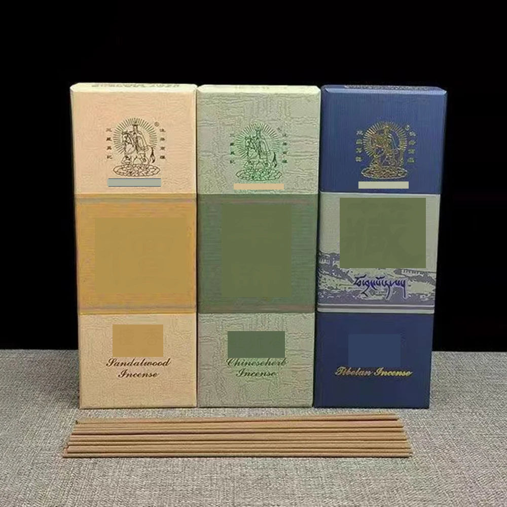 Tibetan Incense Sticks – Sacred Scents Gift Box | 200 pcs | White Sandalwood, Medicine Buddha & Tibetan Medicine