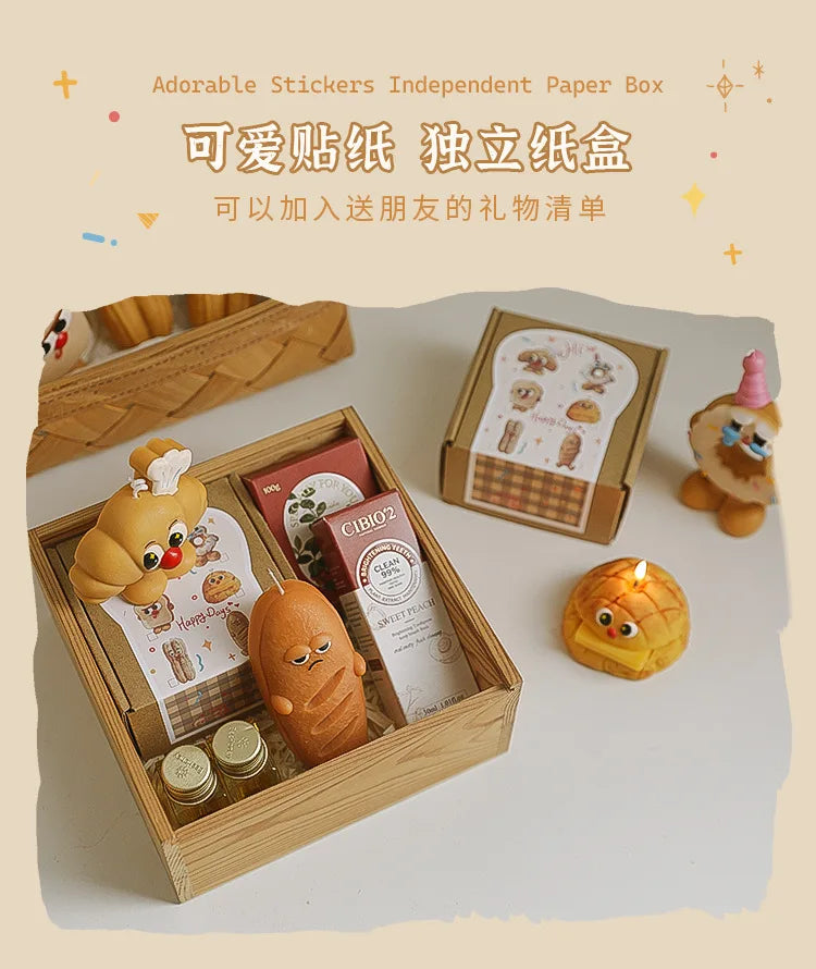 Bread-Shaped Scented Candles — Milk & Coffee Fragrance