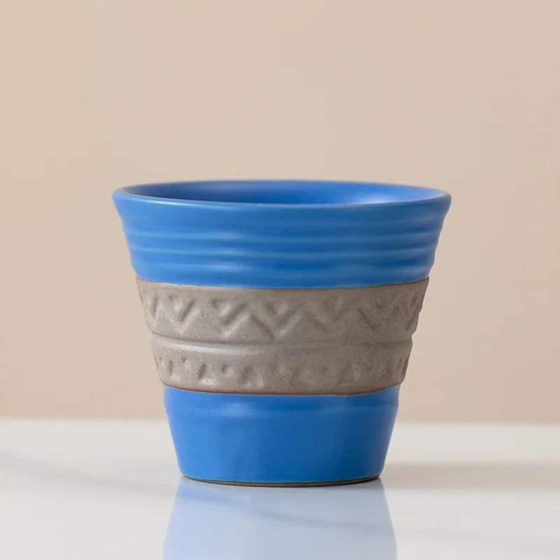 Saudi Arabian Coffee Cup Small Vintage Coarse Ceramic - Your Ritual Hub 
