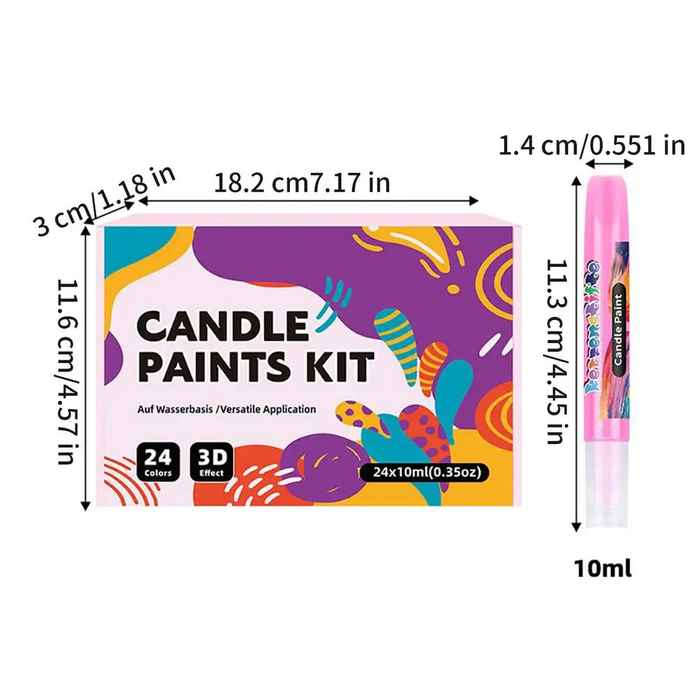 Candle Wax Pen 24 Colors Beginner Friendly DIY Writing Tool - Your Ritual Hub 